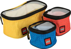 Three zip-up bags.