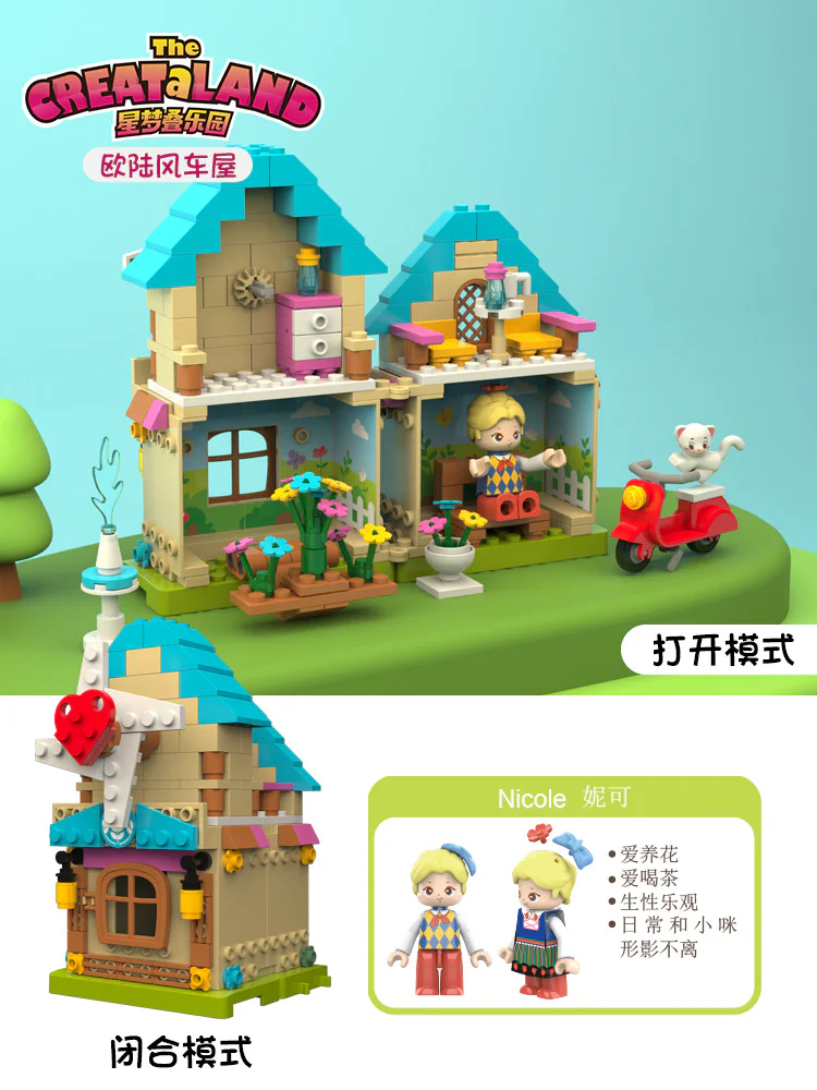 Dreamland: The Eurowinder House 佳奇积木 JAKI JK2106 image 1