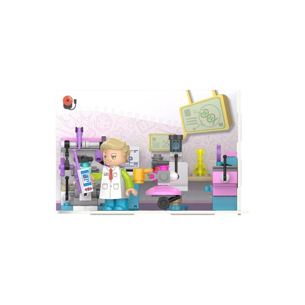 ALAN'S VOICE ROOM, BONNIE'S SCIENCE ROOM, SALLY'S GYMNASIUM, VIRGINIA'S ART ROOM 佳奇积木 JAKI JK2163 image 5
