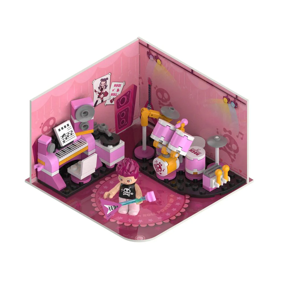 ALAN'S VOICE ROOM, BONNIE'S SCIENCE ROOM, SALLY'S GYMNASIUM, VIRGINIA'S ART ROOM 佳奇积木 JAKI JK2163 image 15