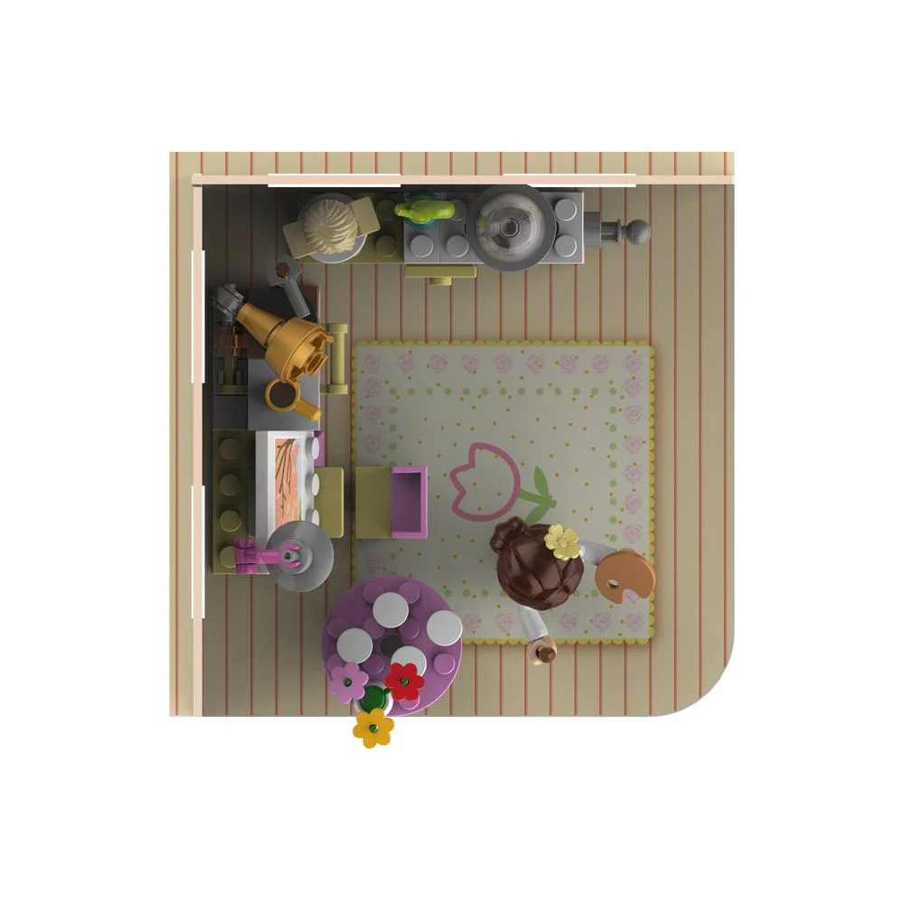 ALAN'S VOICE ROOM, BONNIE'S SCIENCE ROOM, SALLY'S GYMNASIUM, VIRGINIA'S ART ROOM 佳奇积木 JAKI JK2163 image 19