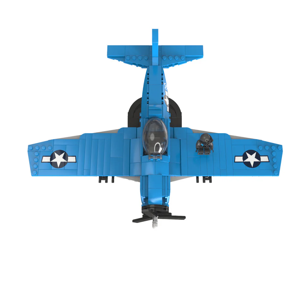 MILITARY WINDSTORM: F2F HELL TIGER FIGHTER, 2ND WORLD WAR RESURGENT FIGHTER 佳奇积木 JAKI JK9159 image 5