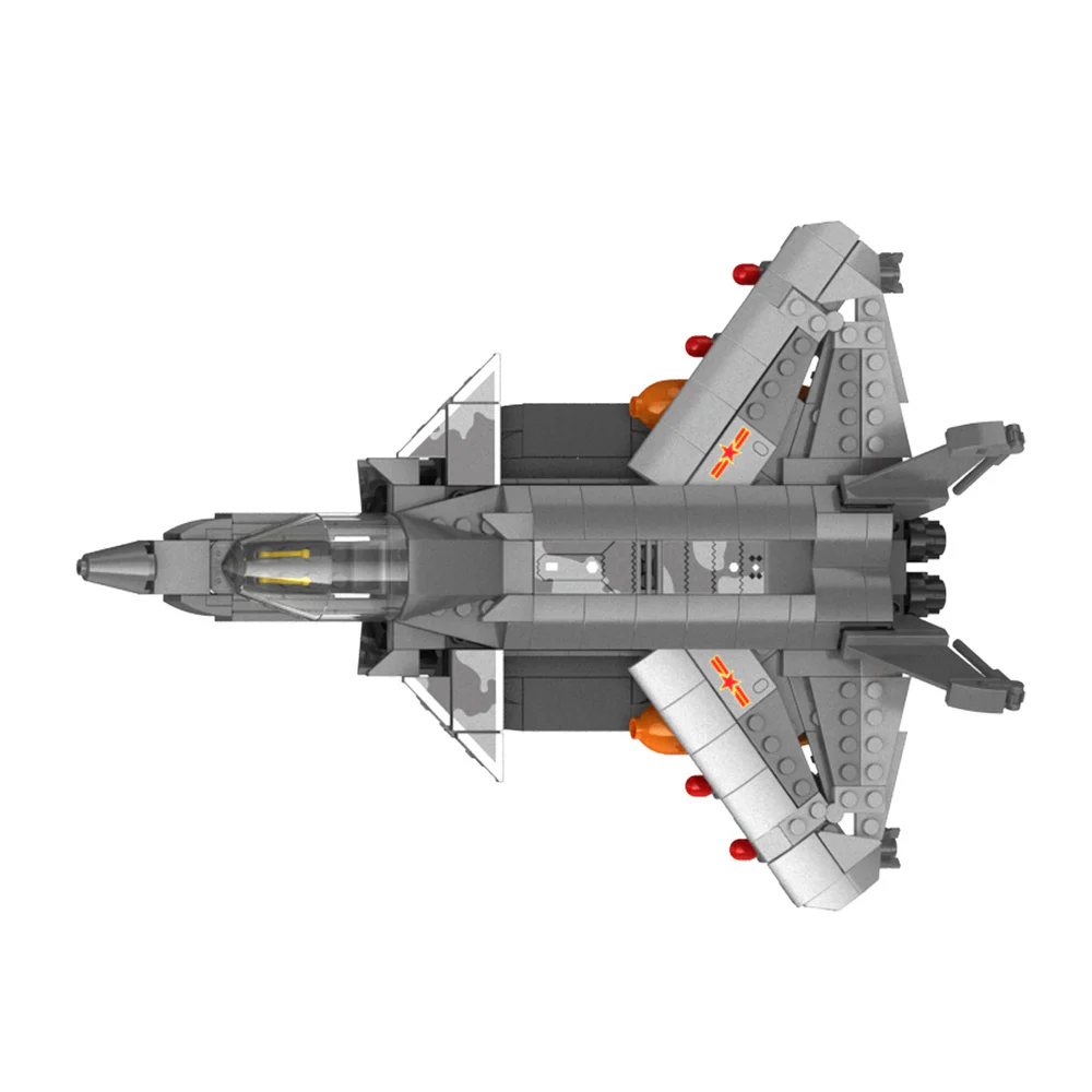 Military Aura: Stealth Fighter J-20 佳奇积木 JAKI JK9156 image 3