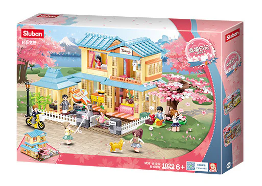 "Happy Diaries" "Spring Days of Sakura" 小鲁班 Sluban M38-B1017 image 2