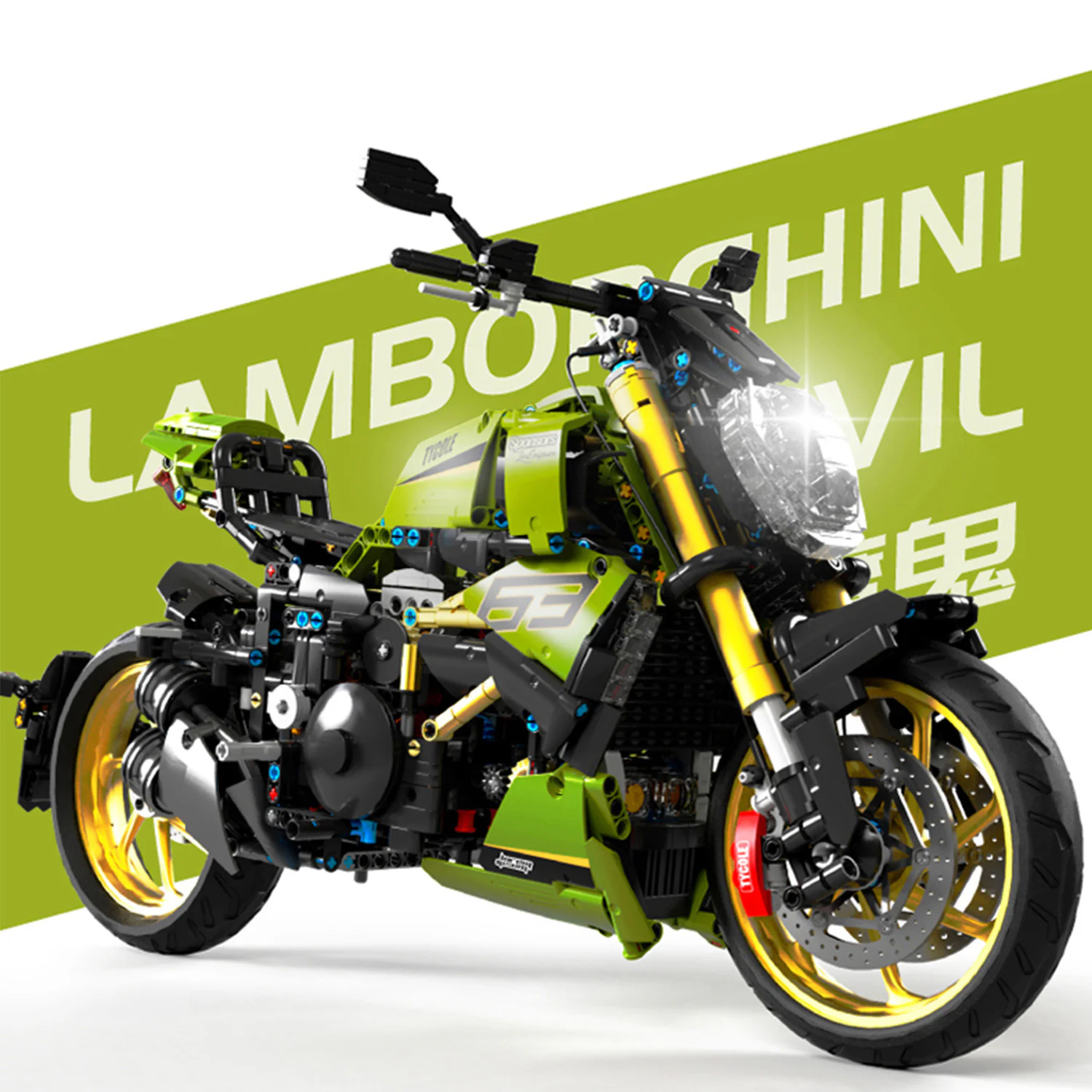 Ducati Diavel 1260 and Lamborghini motorcycle 1:5 scale model. Super 18K K210 image 3