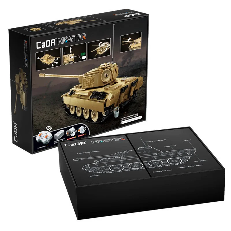 Classic Leopard tank WWII 1:35 咔搭 CaDA/双鹰 DoubleE C61073 image 1