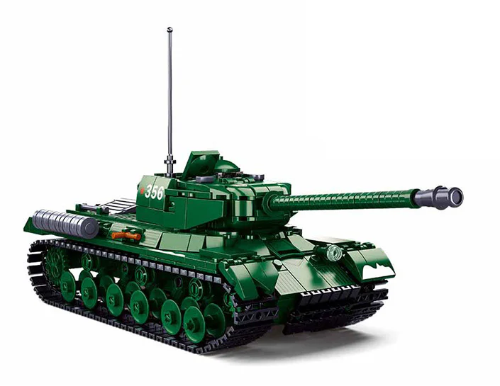 WORLD WAR II WINTER COUNTERATTACK: IS2 HEAVY TANK VEHICLE, ISU 122S SELF-PROPELLED ANTI-TANK GUN 小鲁班 Sluban M38-B0979 image 1
