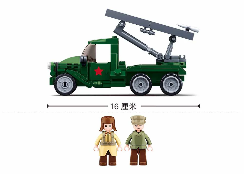 WORLD WAR II WINTER STRIKE: KATYUSHA ROCKET 小鲁班 Sluban M38-B0975 image 4