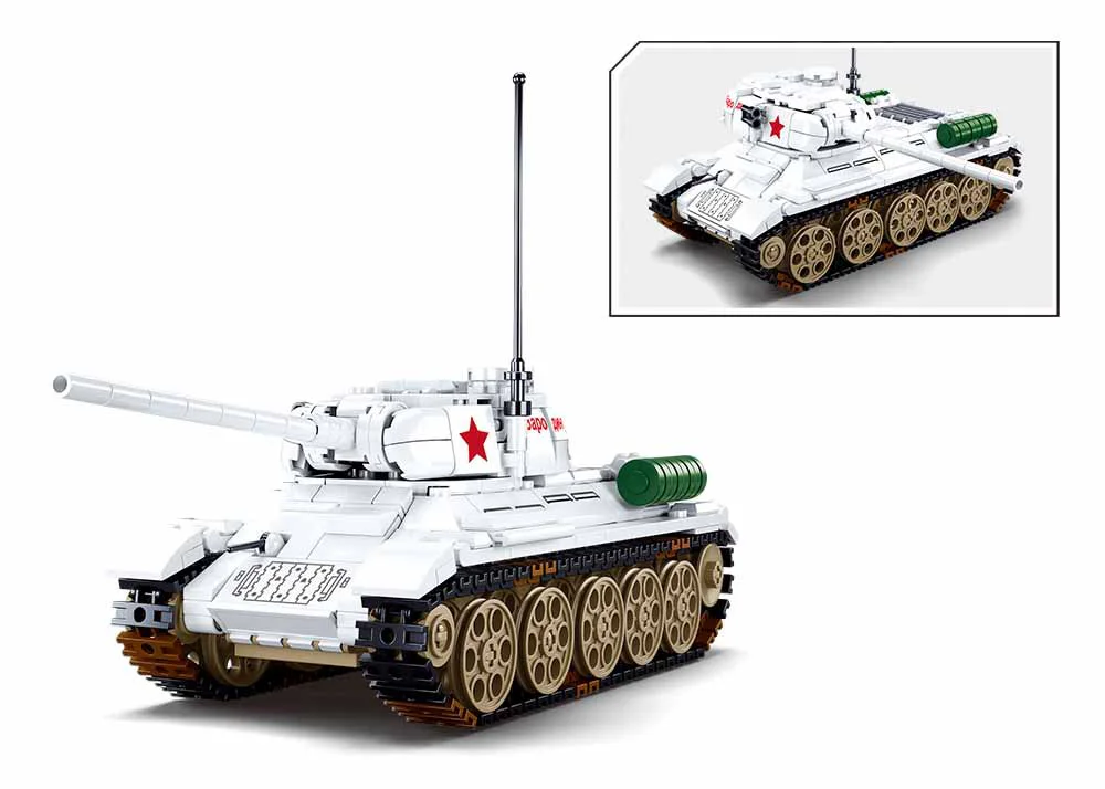 World War II Winter Counter-Attack: T-34/85 Medium Tank 小鲁班 Sluban M38-B0978 image 2