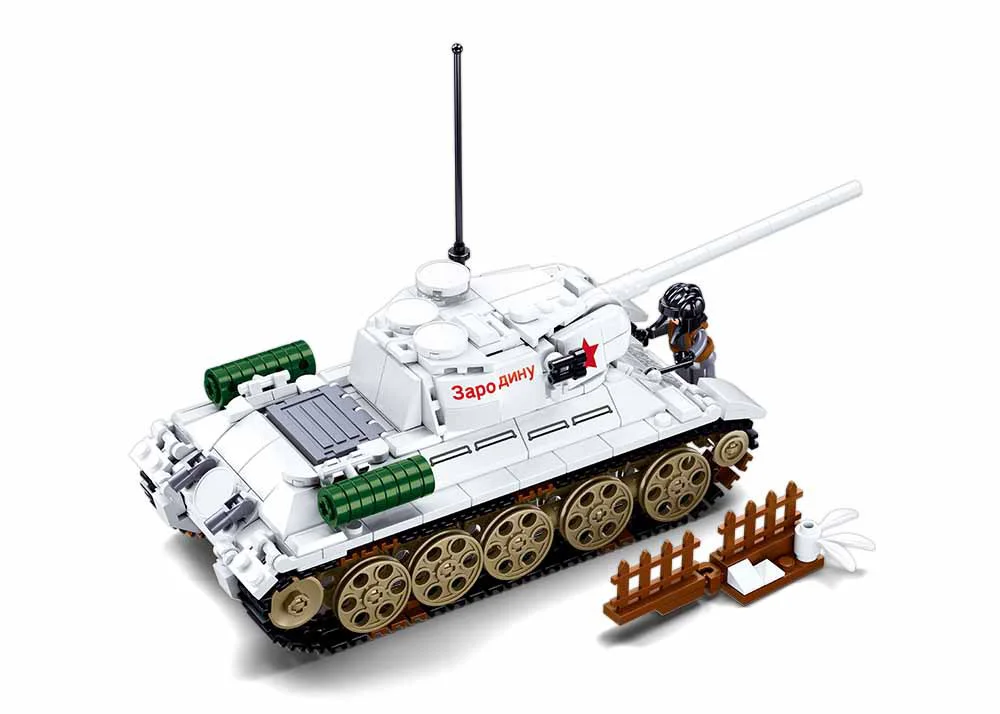 World War II Winter Counter-Attack: T-34/85 Medium Tank 小鲁班 Sluban M38-B0978 image 3