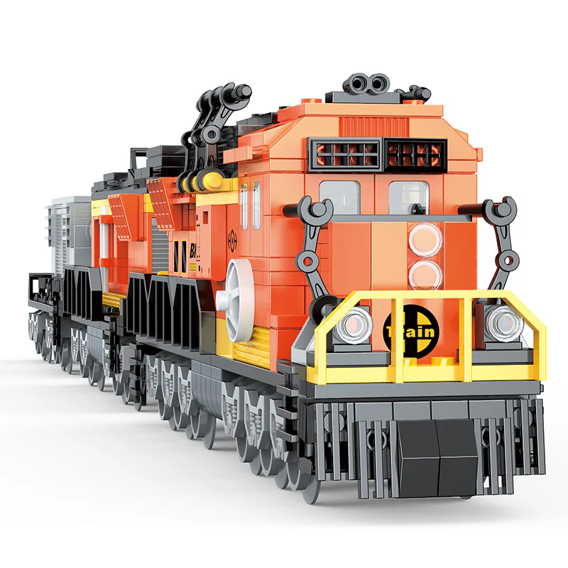 BNSF FREIGHT TRAIN, SANTA FE RAILWAY TRANSPORT NORTH, BERLIN, UNITED STATES 积高积木 COGO 4203 image 1