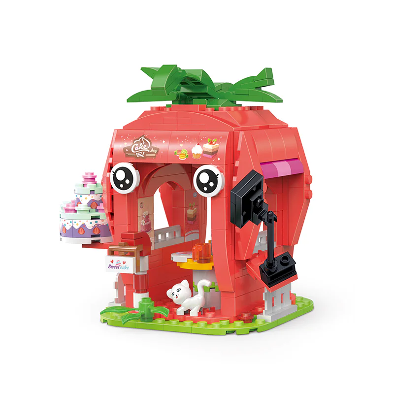 Fruit House: Strawberry Cake Shop 积高积木 COGO 13807-3