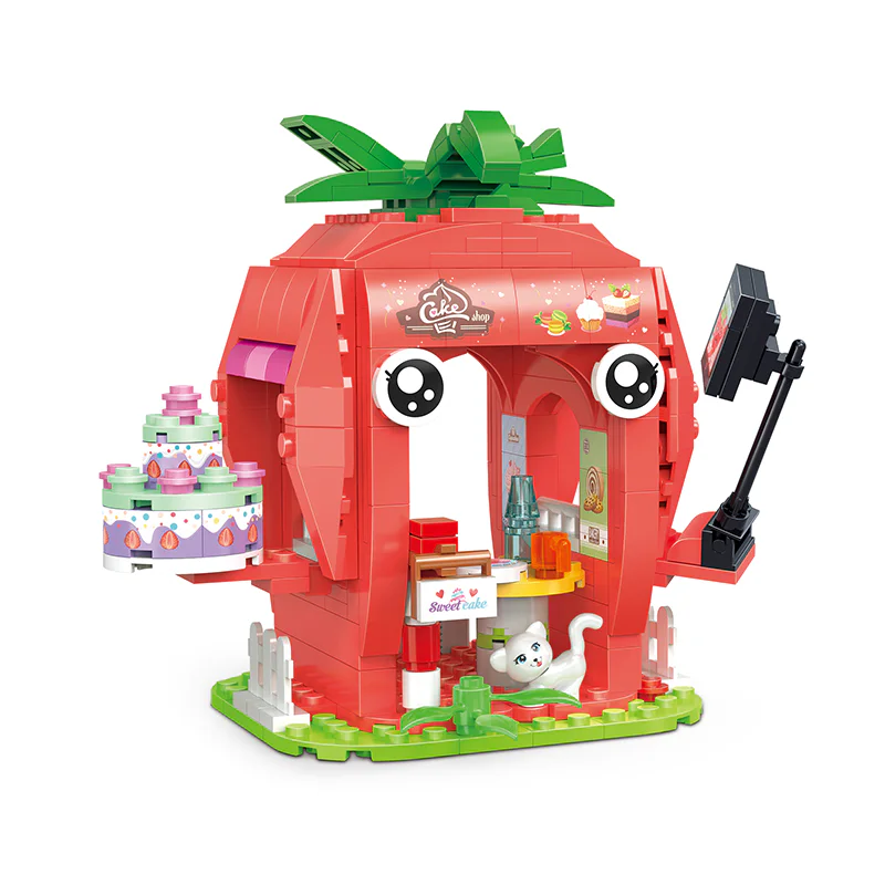 Fruit House: Strawberry Cake Shop 积高积木 COGO 13807-3 image 1