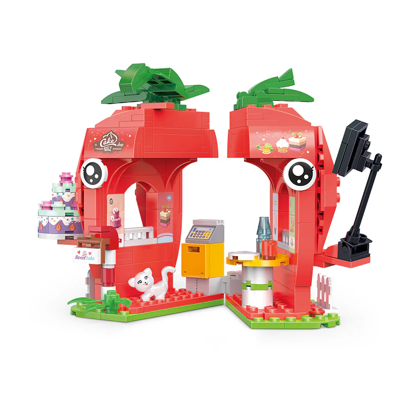 Fruit House: Strawberry Cake Shop 积高积木 COGO 13807-3 image 2