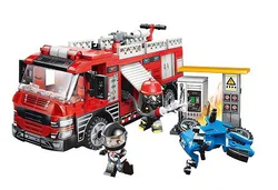 My city: a fire truck with a dry powder foam