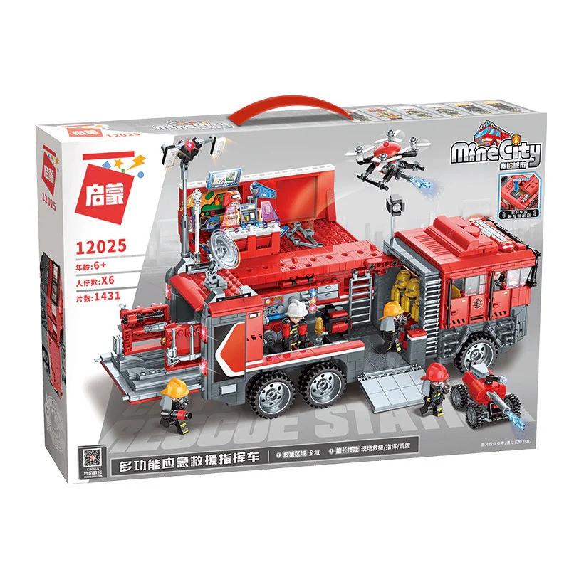 My City: Multi-Functional Emergency Rescue Command Vehicle 启蒙 QMAN/ENLIGHTEN/Keeppley 12025 image 2