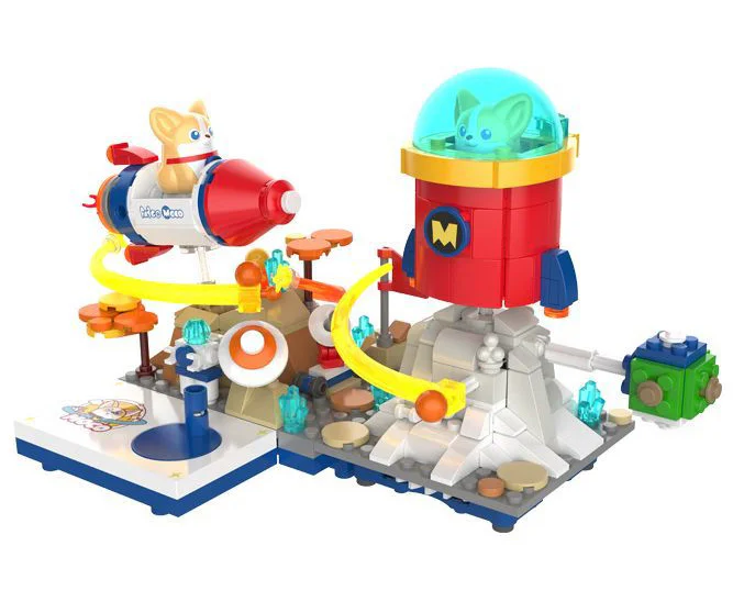 PLAYTIME: FLYING DOG MOCO TRAVELS SPACE 佳奇积木 JAKI JK6392 image 1