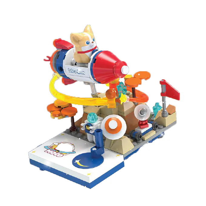 FUN TIME: FLYING DOG MOCO ROCKET 佳奇积木 JAKI JK6391 image 2