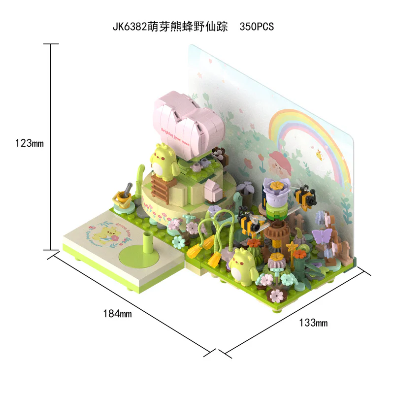 "Spring Bear Wild Fairies." 佳奇积木 JAKI JK6382 image 2
