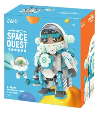 Space exploration mission: X-Plant Space Corps, Blue Astronaut, Bax 佳奇积木 JAKI JK9107 image 1