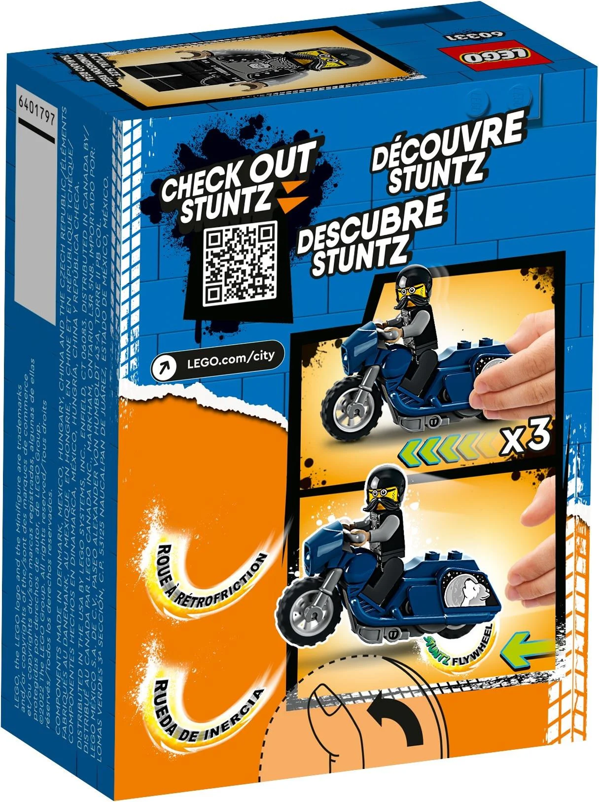 Specialty: Touring stunt motorcycle 乐高 LEGO 60331 image 3