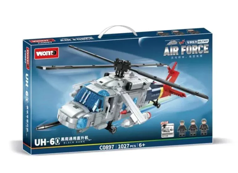 UH-60 BLACK HAWK HELICOPTER 沃马动漫 WOMA C0897 image 1