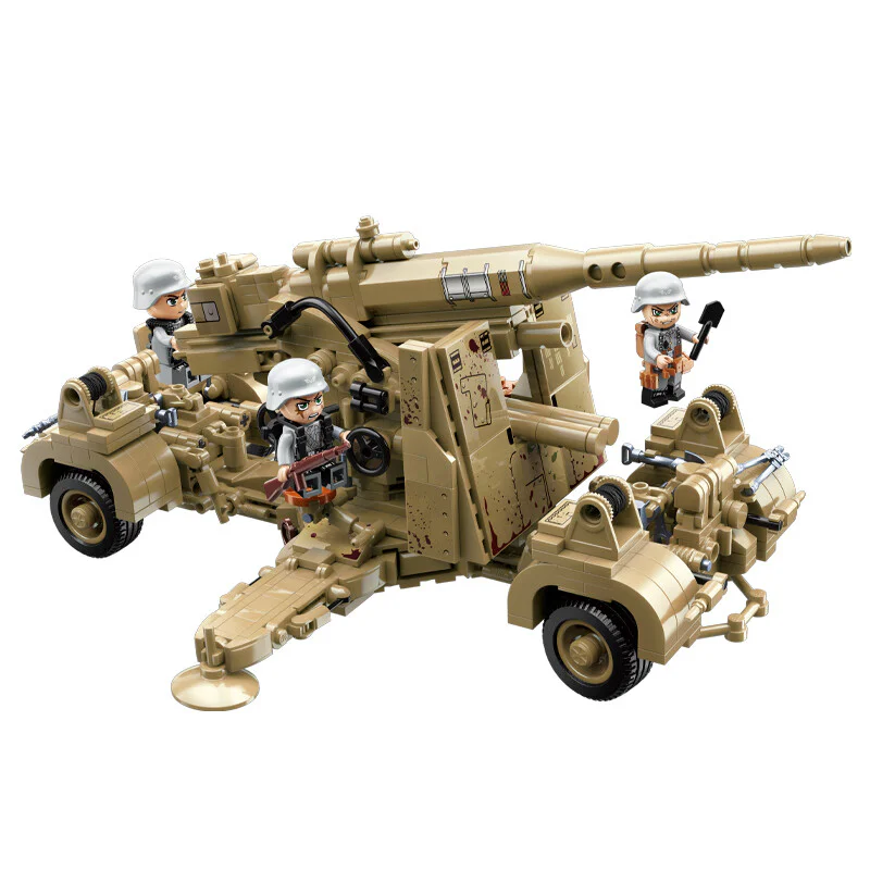 classic world war ii campaign: german 88mm anti-aircraft gun 启蒙 QMAN/ENLIGHTEN/Keeppley 21027