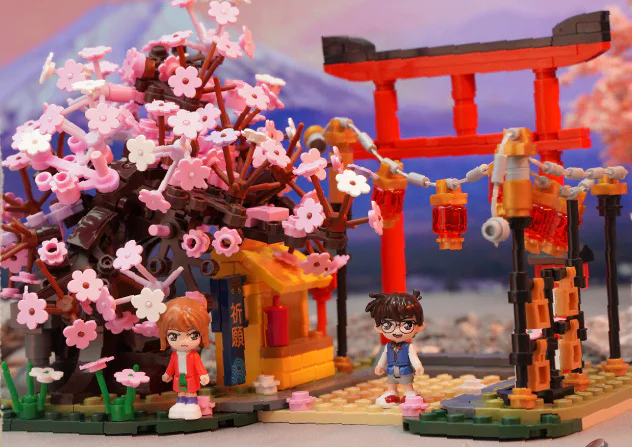 Detective Conan: Spring Sakura Viewing 启蒙 QMAN/ENLIGHTEN/Keeppley K20707 image 1
