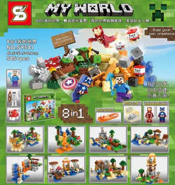 My world: superheroes, eight and one