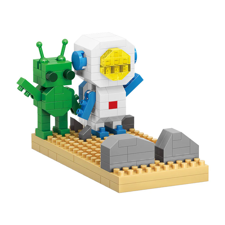 Cell phone racks: occasional encounter with aliens 魔域积木 MOYUBLOCK MY95022
