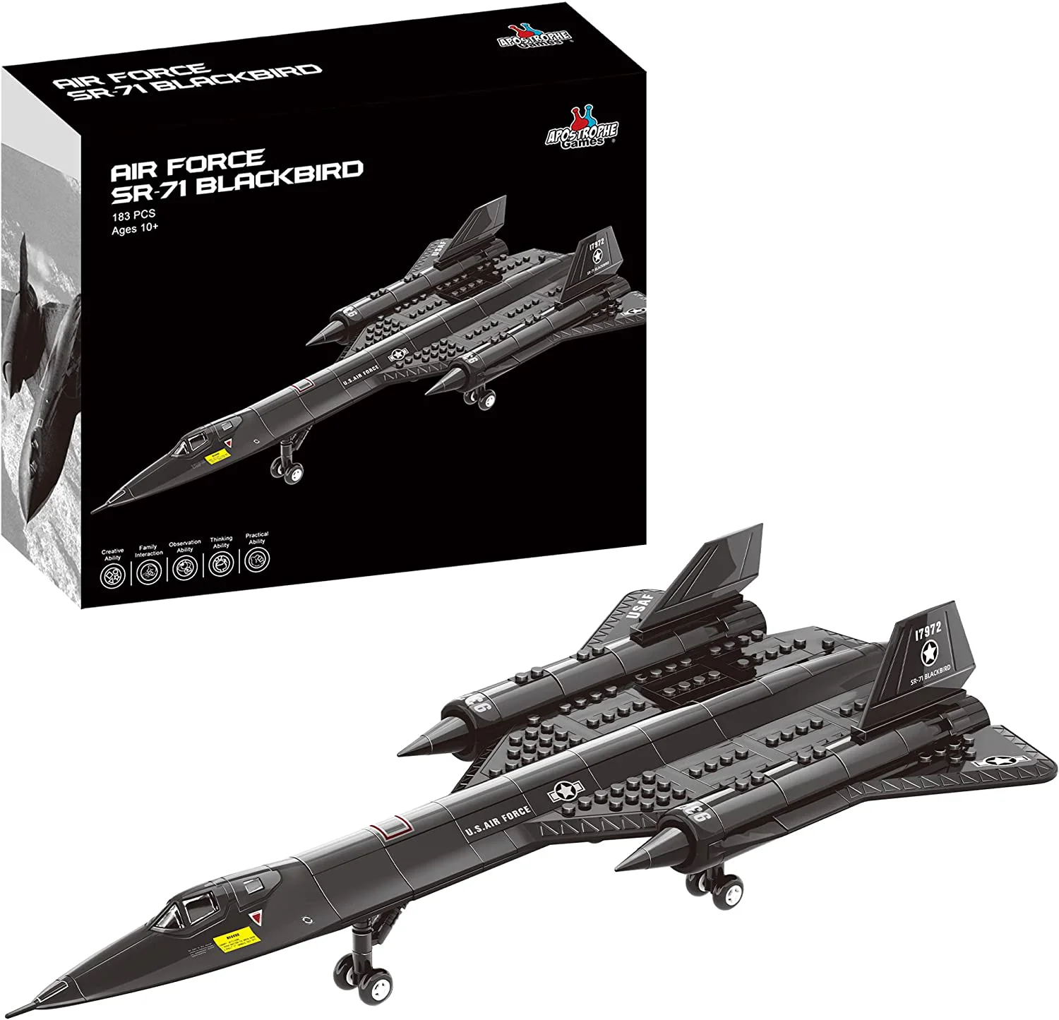 BLACKBIRD RECONNAISSANCE AIRCRAFT SR-71 RECONNAISSANCE AIRCRAFT 万格 WANGE/乐博士 Dr.Luck 4005 image 3