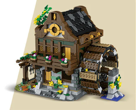 Medieval Water Mill House MOC-77495 image 1