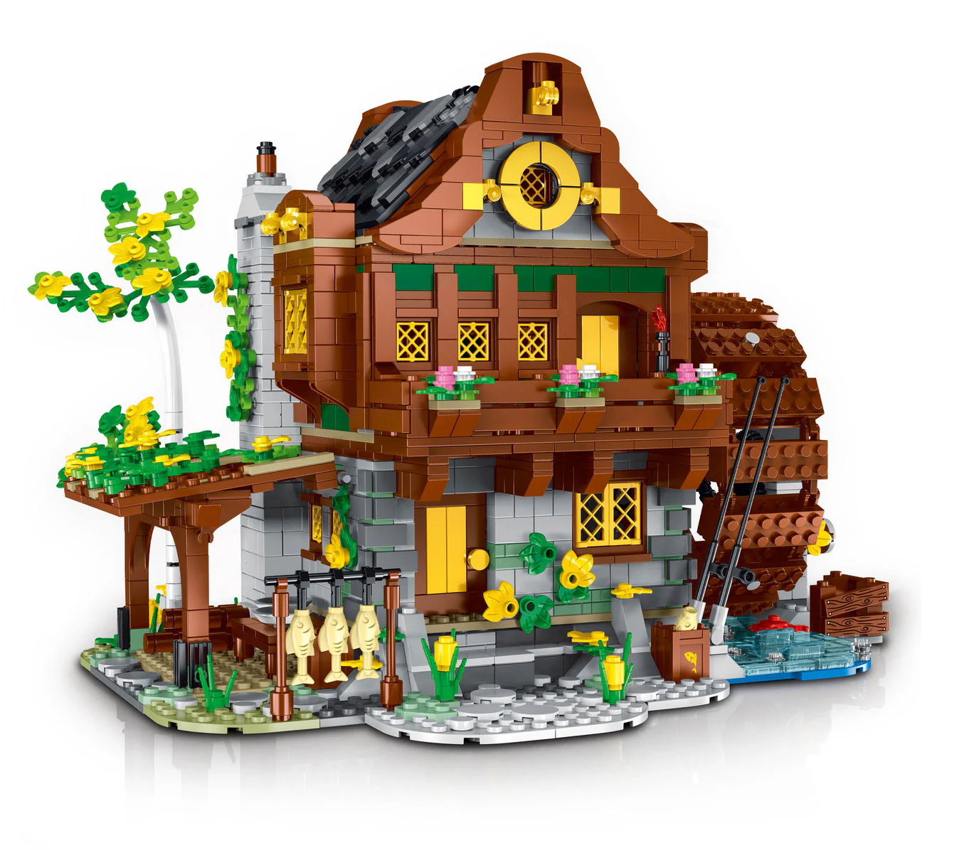 Medieval Water Mill House MOC-77495 image 3