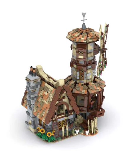 Medieval windmill mill MOC-138190 image 4