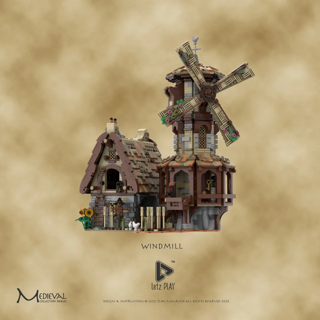 Medieval windmill mill MOC-138190 image 9