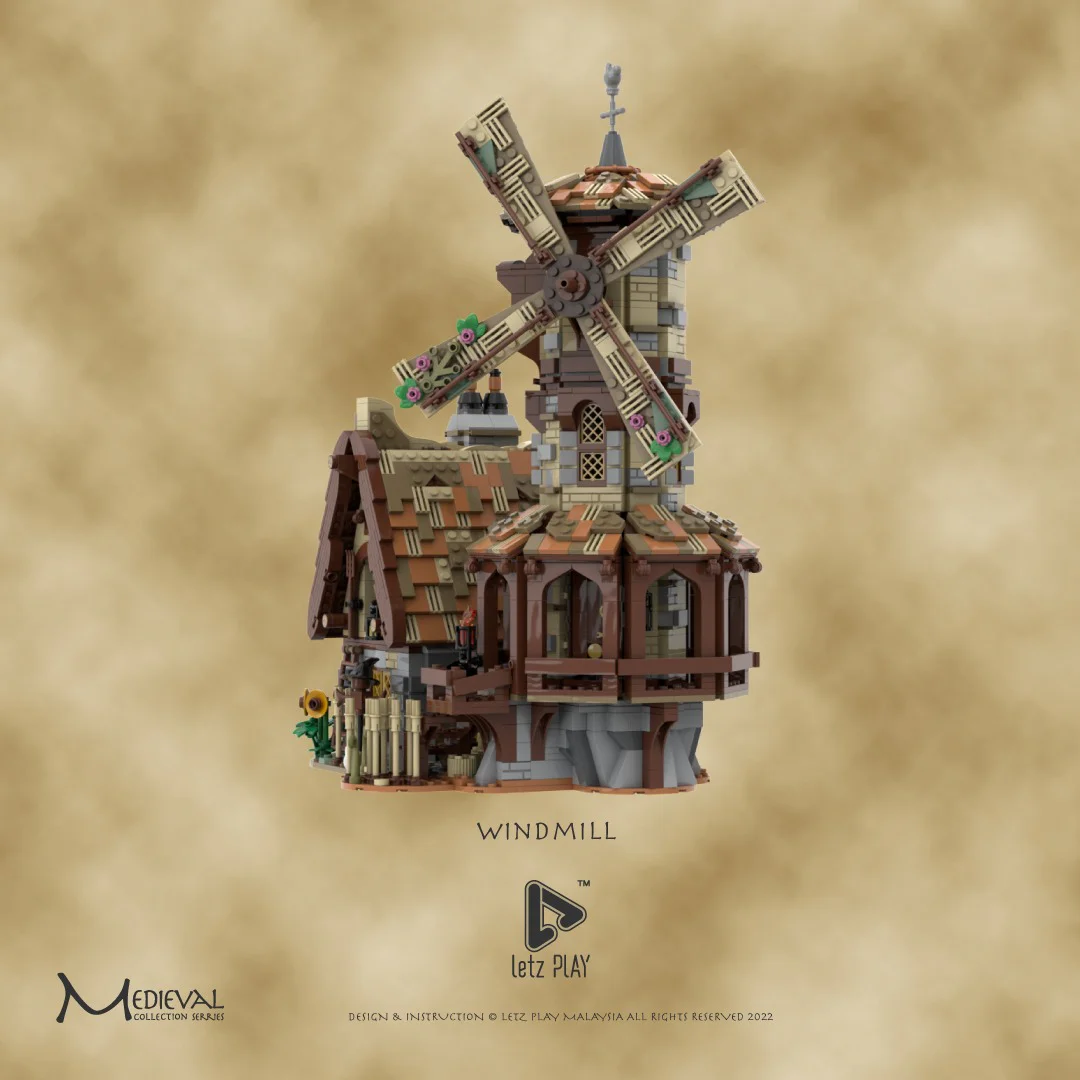 Medieval windmill mill MOC-138190 image 10