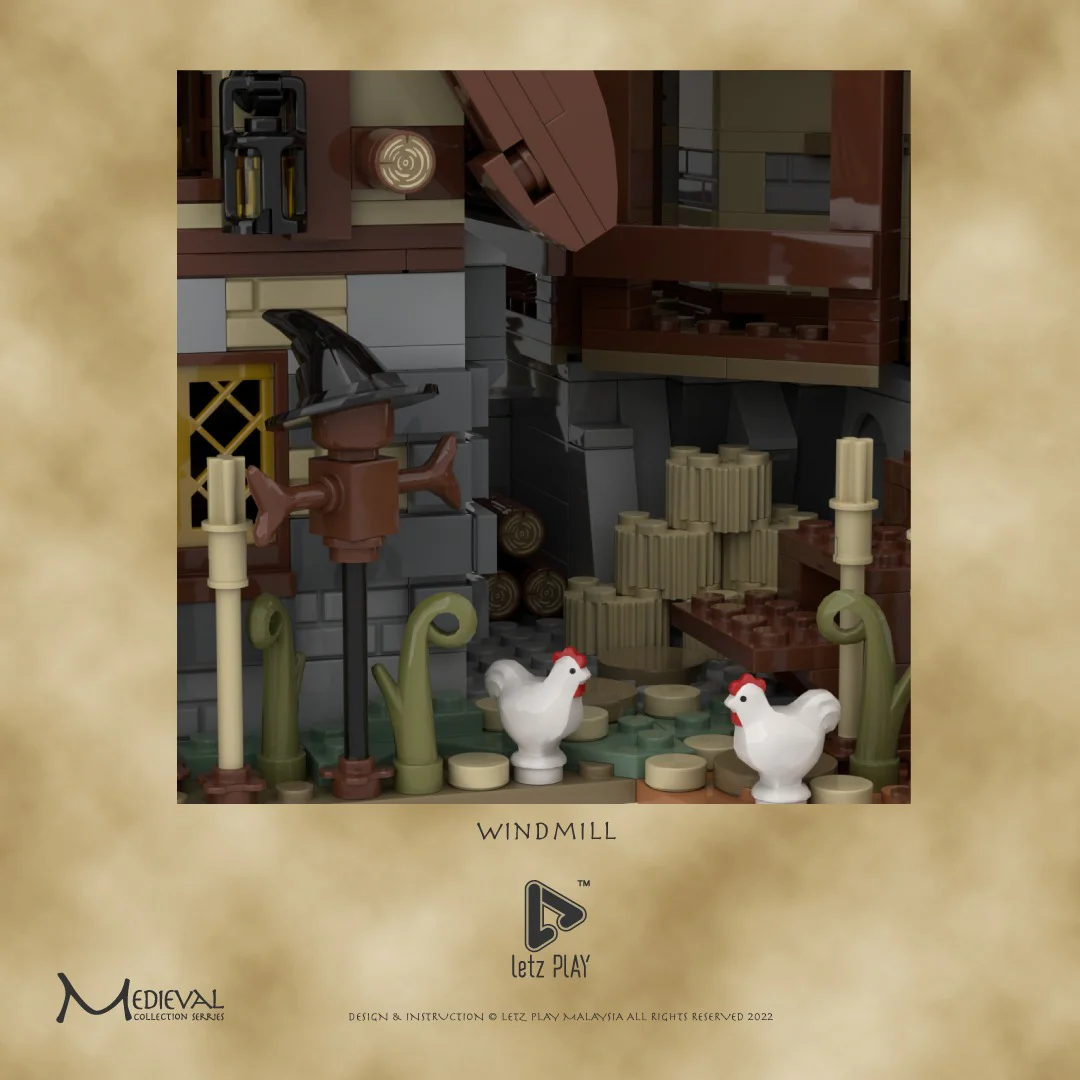 Medieval windmill mill MOC-138190 image 12