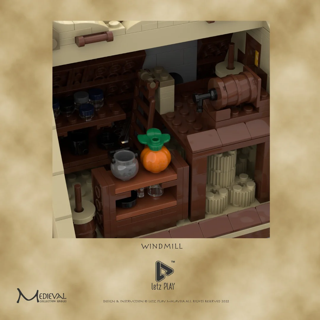 Medieval windmill mill MOC-138190 image 13