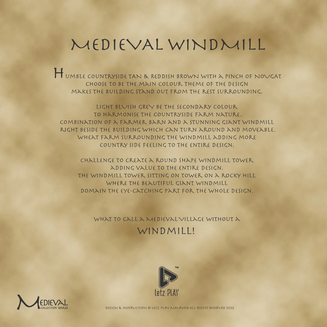 Medieval windmill mill MOC-138190 image 14