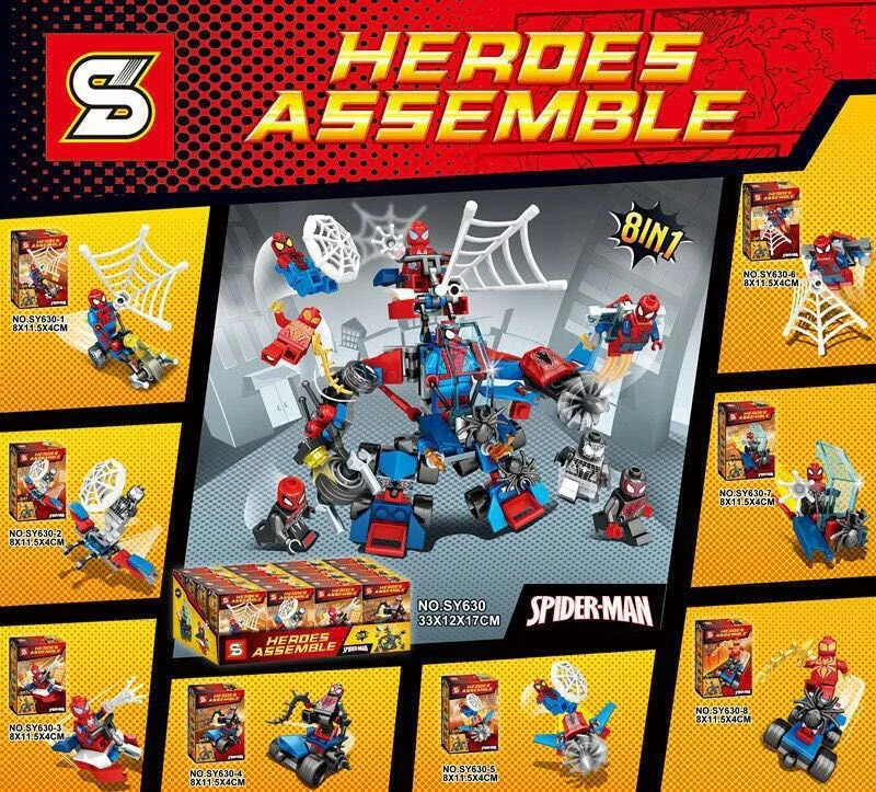 Spider-Man: Home School Season Robot Combines 8 Modes SY630-6 image 1