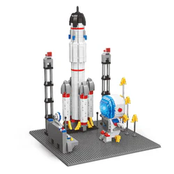 Space Swimming: Astronauts and Rocket Launch