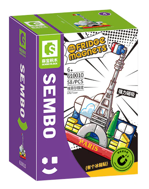 Creative refrigerator poster: Eiffel Tower 森宝 SEMBO 610010