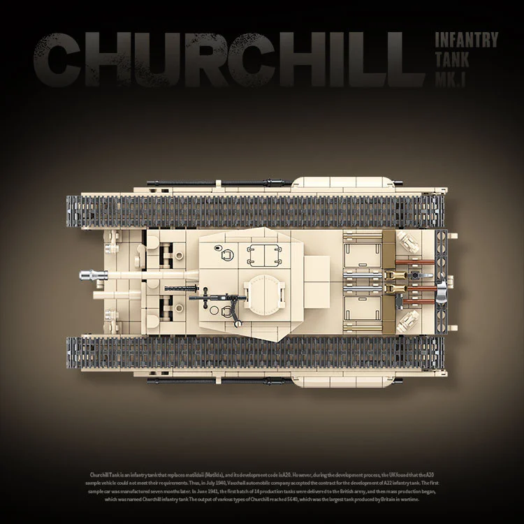 British Army Churchill MK.I Infantry Tank QUANGUAN 100238 image 5