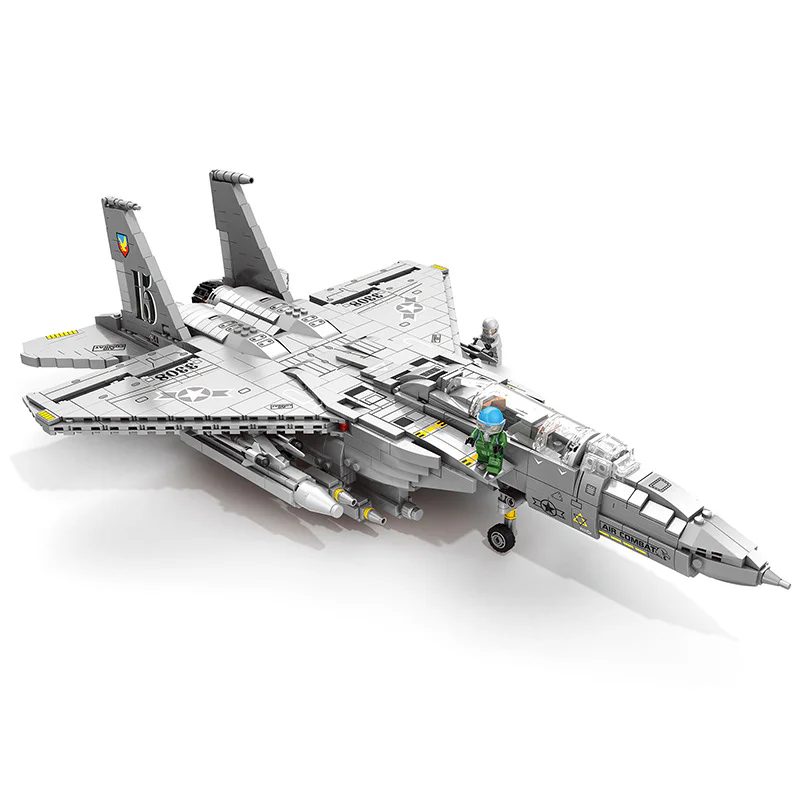 F-15E Strike Eagle Dual-Risk Combat Fighter Jet 聚航科技 88020