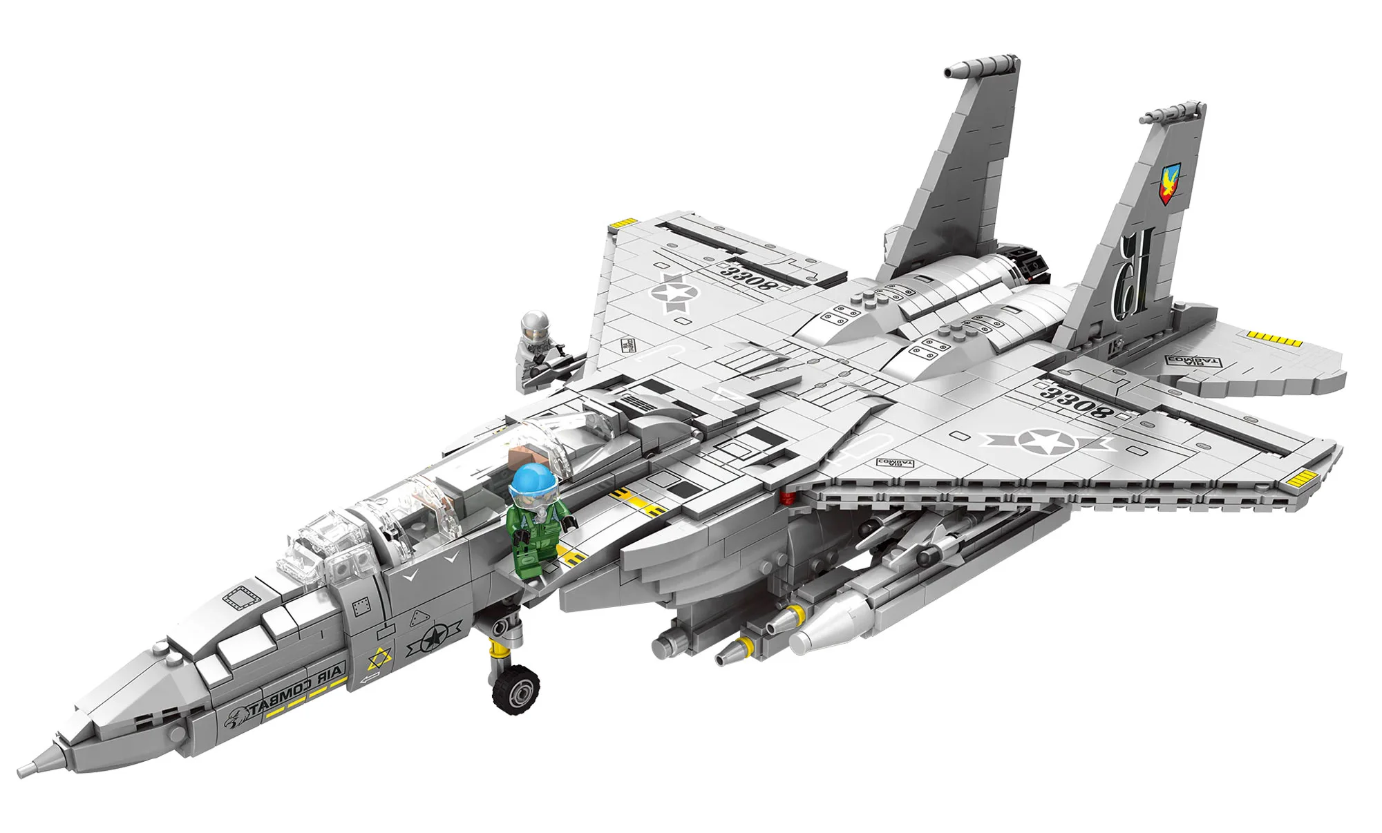 F-15E Strike Eagle Dual-Risk Combat Fighter Jet 聚航科技 88020 image 1