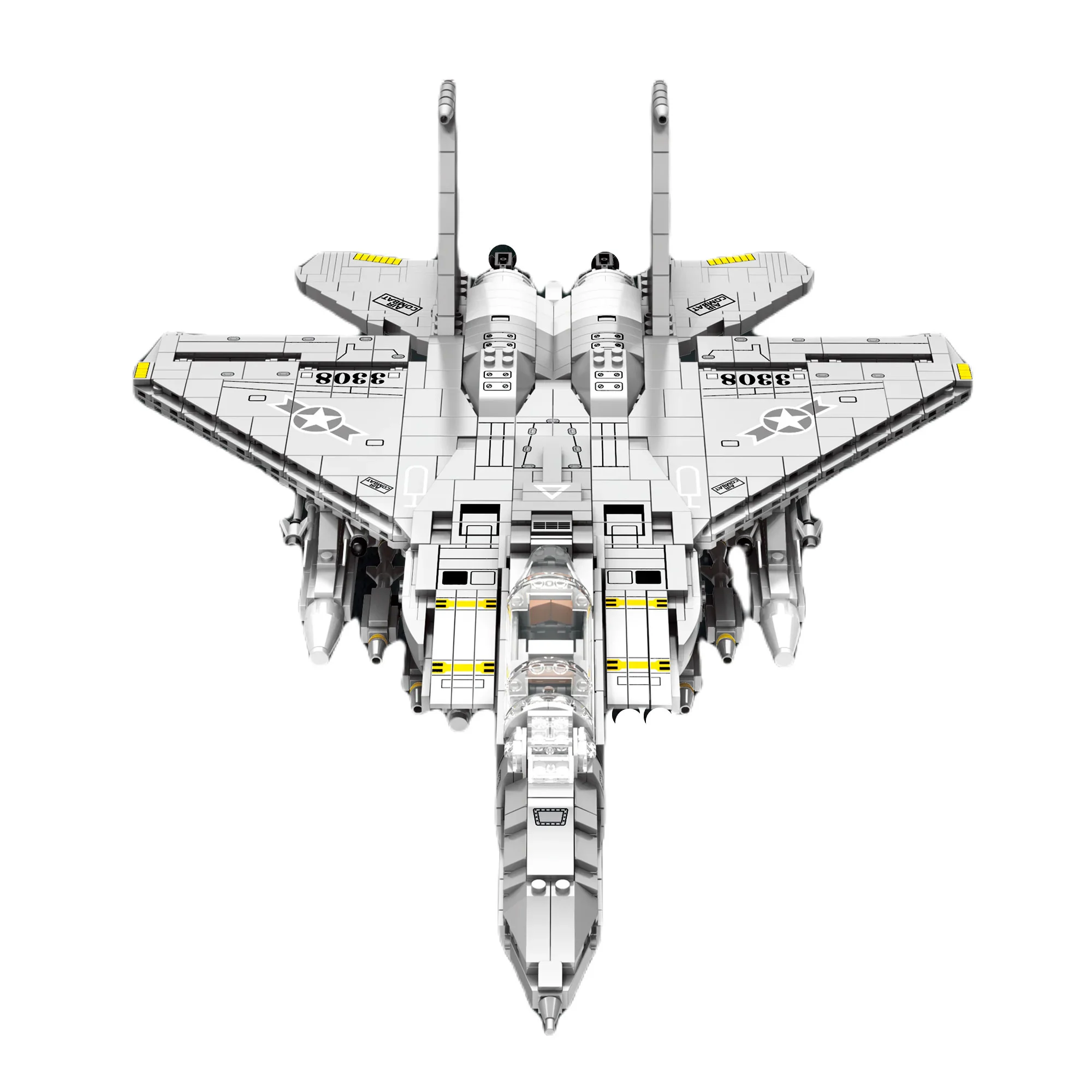 F-15E Strike Eagle Dual-Risk Combat Fighter Jet 聚航科技 88020 image 3