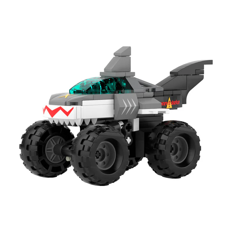 Autoworld: Wild Black Shark Bigfoot Resuscitation 佳奇积木 JAKI JK9037 image 1