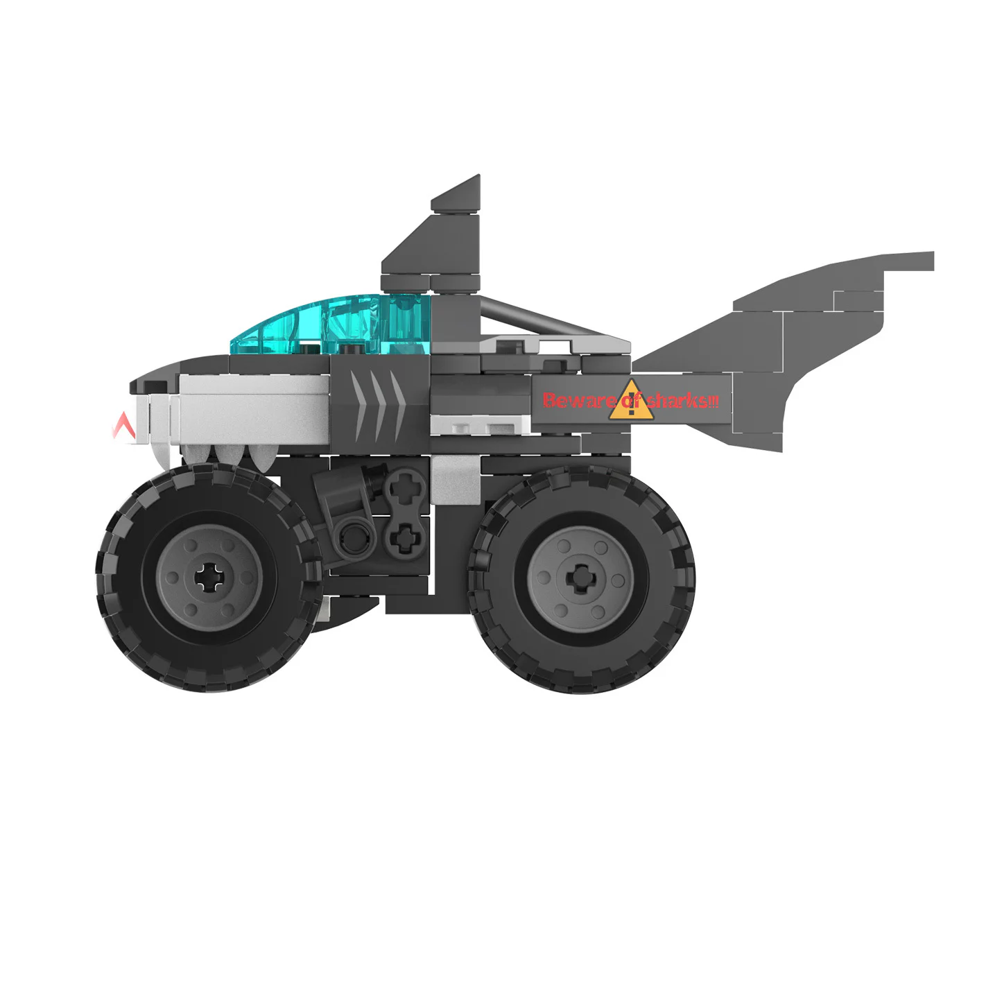 Autoworld: Wild Black Shark Bigfoot Resuscitation 佳奇积木 JAKI JK9037 image 3