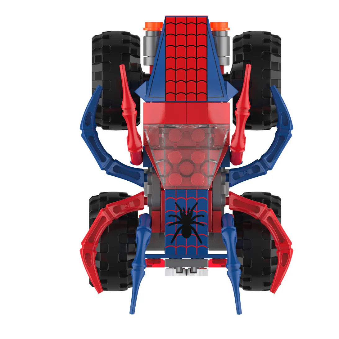 Car World: Wild Spider Big Foot Car Rebound Car 佳奇积木 JAKI JK9038 image 5