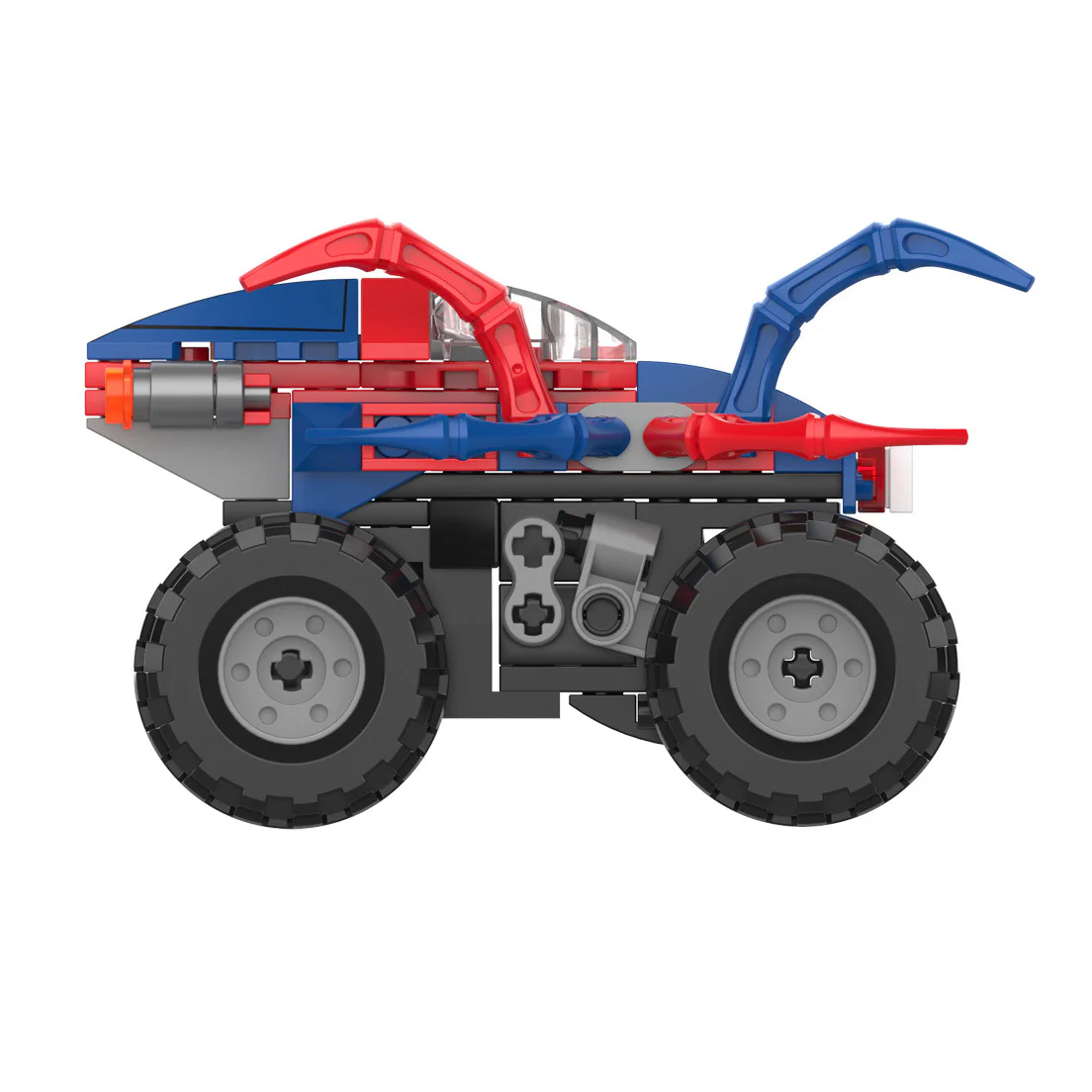 Car World: Wild Spider Big Foot Car Rebound Car 佳奇积木 JAKI JK9038 image 6